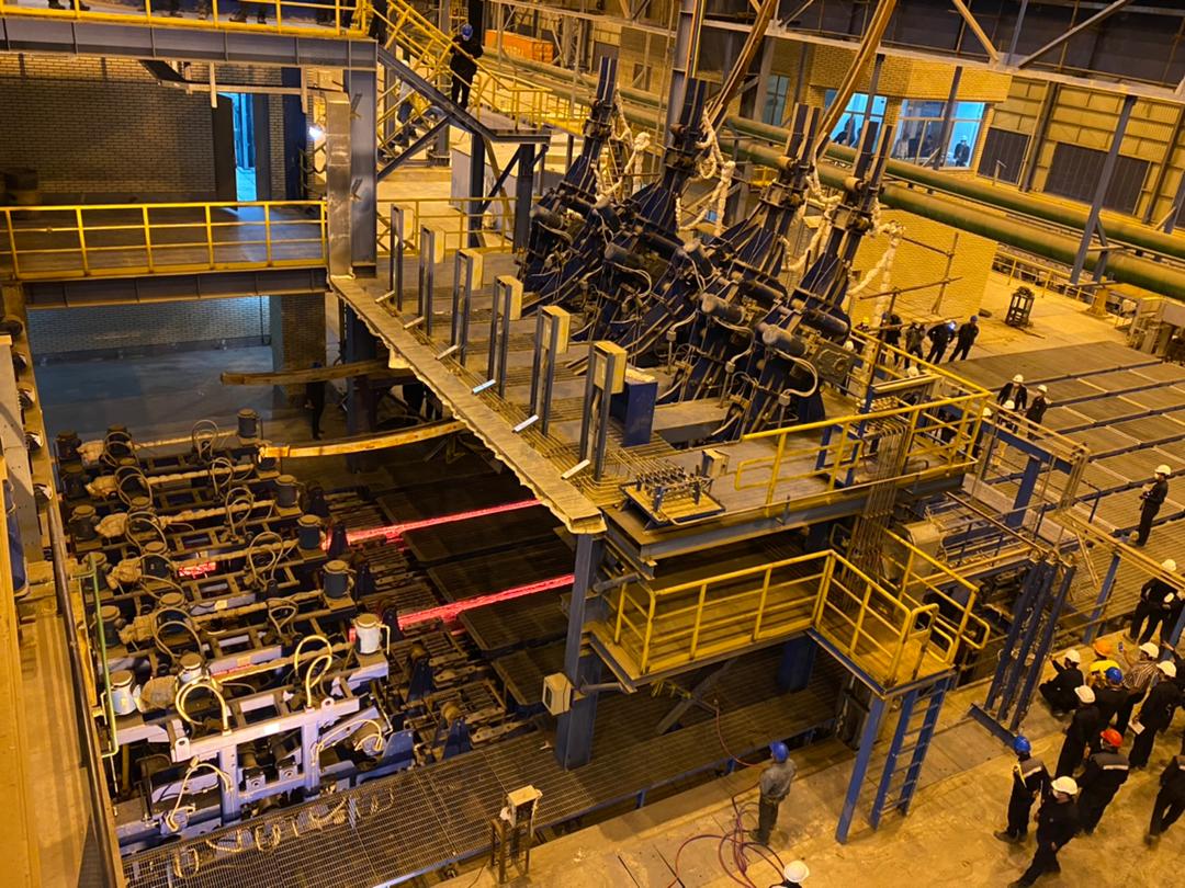 راه اندازی موفقیت آمیز واحد فولادسازی مجتمع فولاد زرند ایرانیان و تولید شمش فولادی